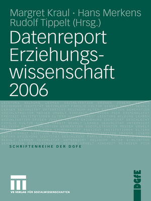 cover image of Datenreport Erziehungswissenschaft 2006
